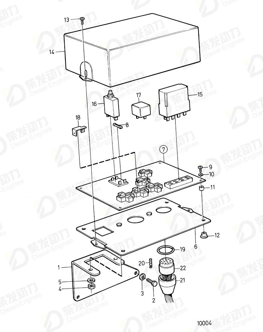 volvo penta Bracket 849382 Drawing